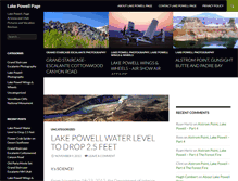 Tablet Screenshot of lakepowellpage.com